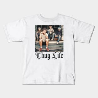 GOLDEN THUG LIFE BLAK Kids T-Shirt